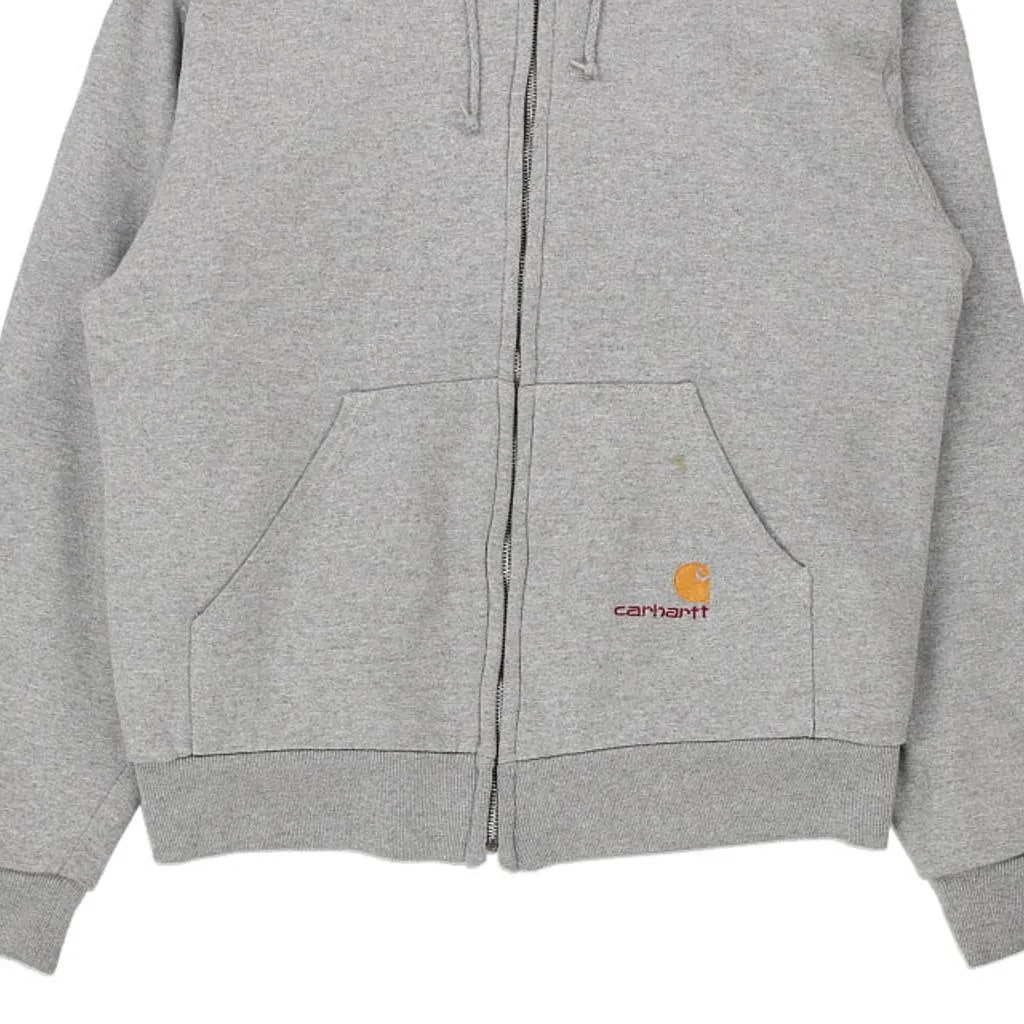 Carhartt Hoodie - Small Grey Cotton Blend