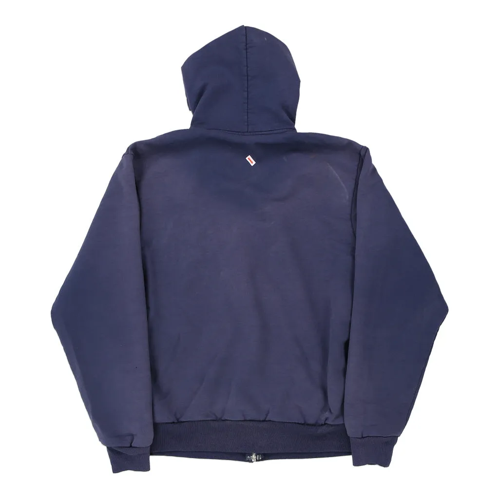 Carhartt Hoodie - Small Navy Cotton Blend