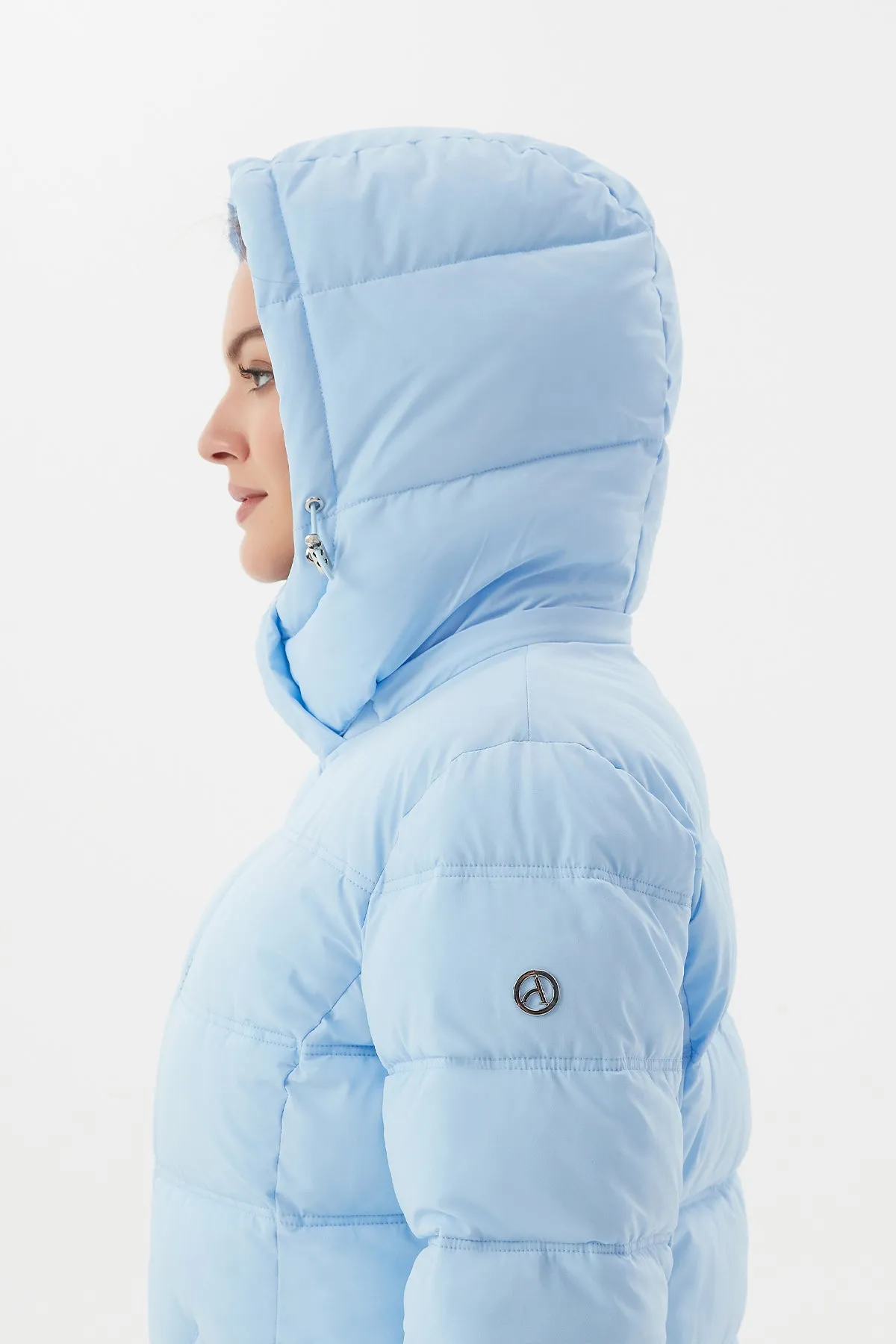 Casual Cropped Puffer Jacket with Hood
