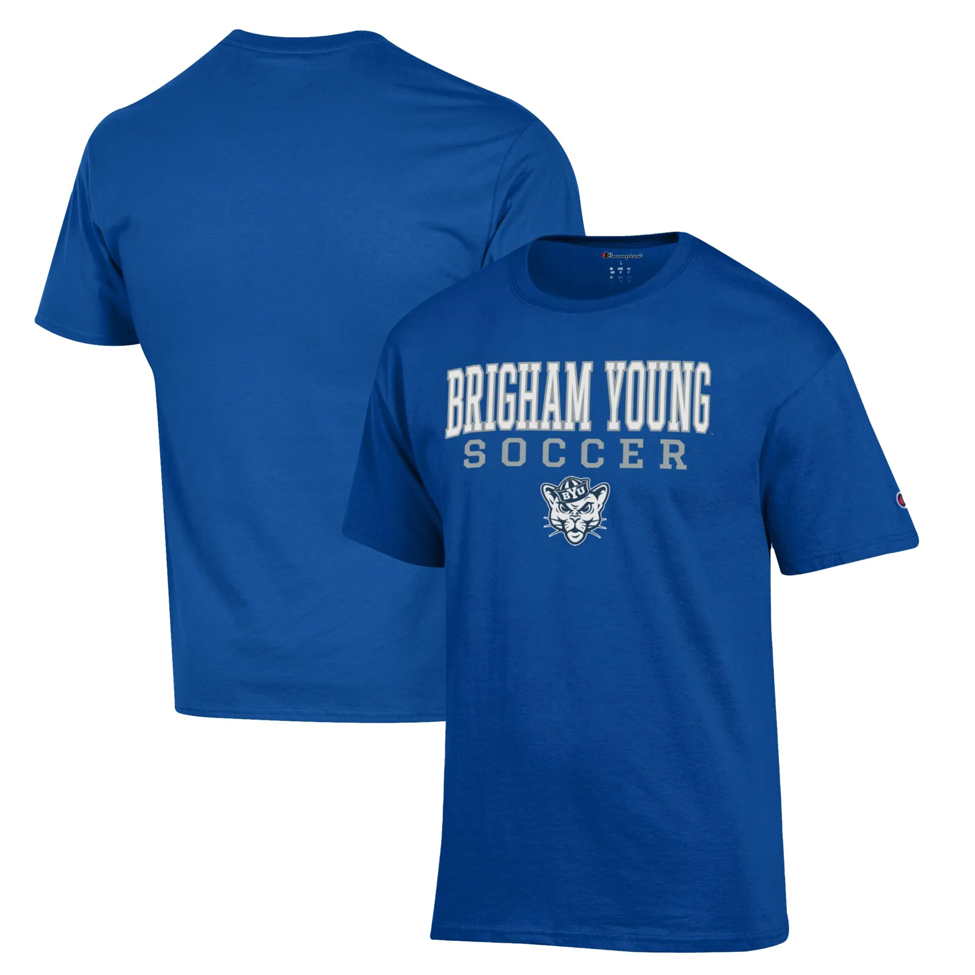 Champion BYU Cougars Royal Soccer Stack Logo T-Shirt