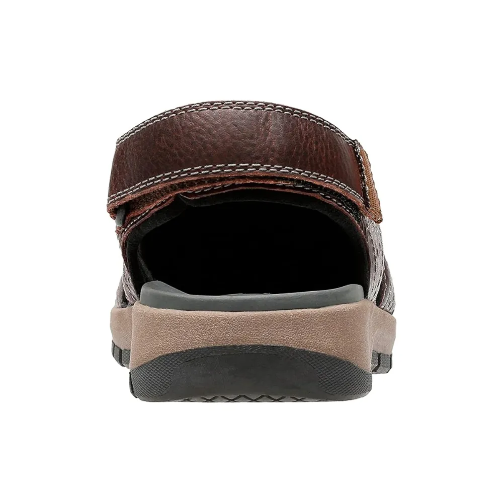 Clarks Brixby Cove Dark Brown Leather Sandal (Men's)