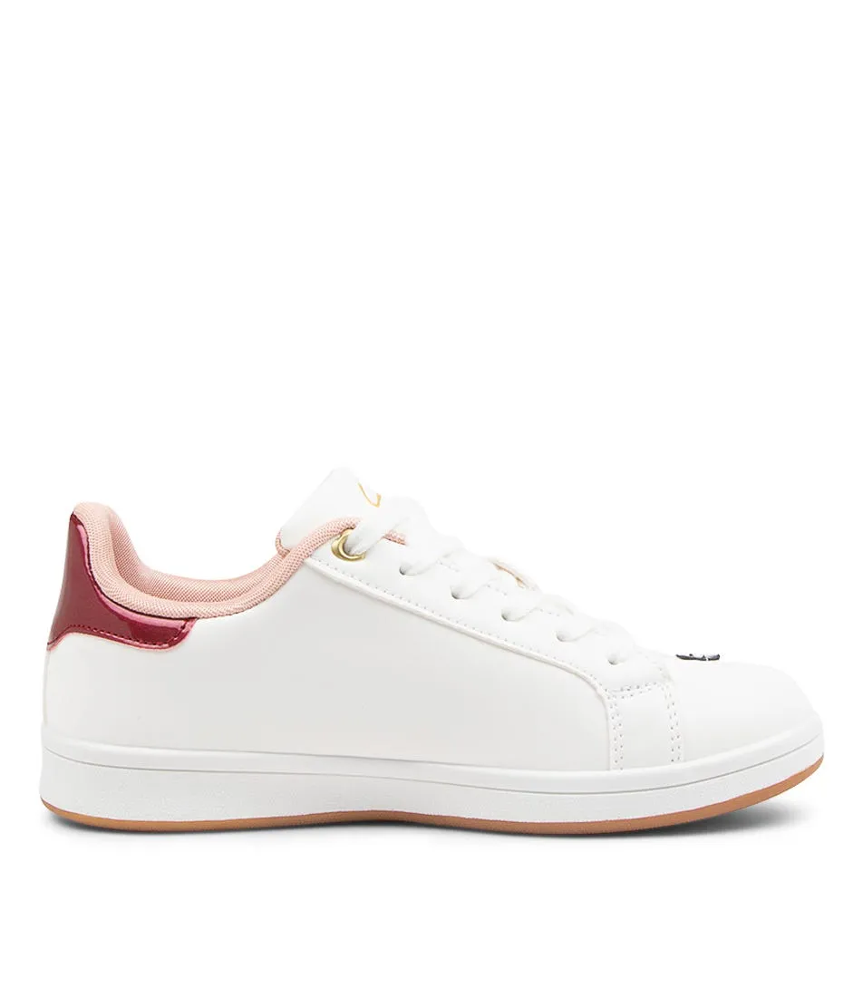 CLARKS Daria Junior White Rhubarb Sneakers