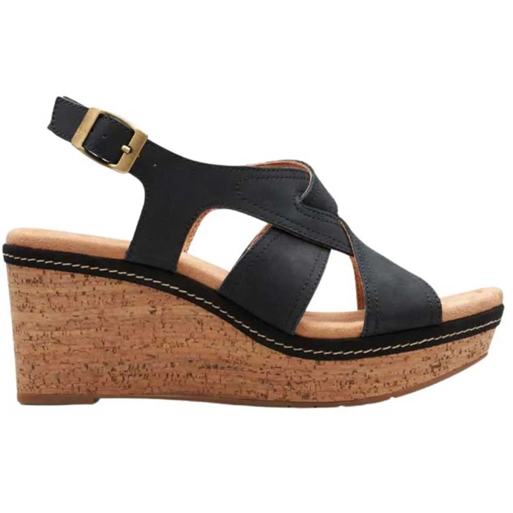 Clarks Elleri Rae Wedge Black (Women's)
