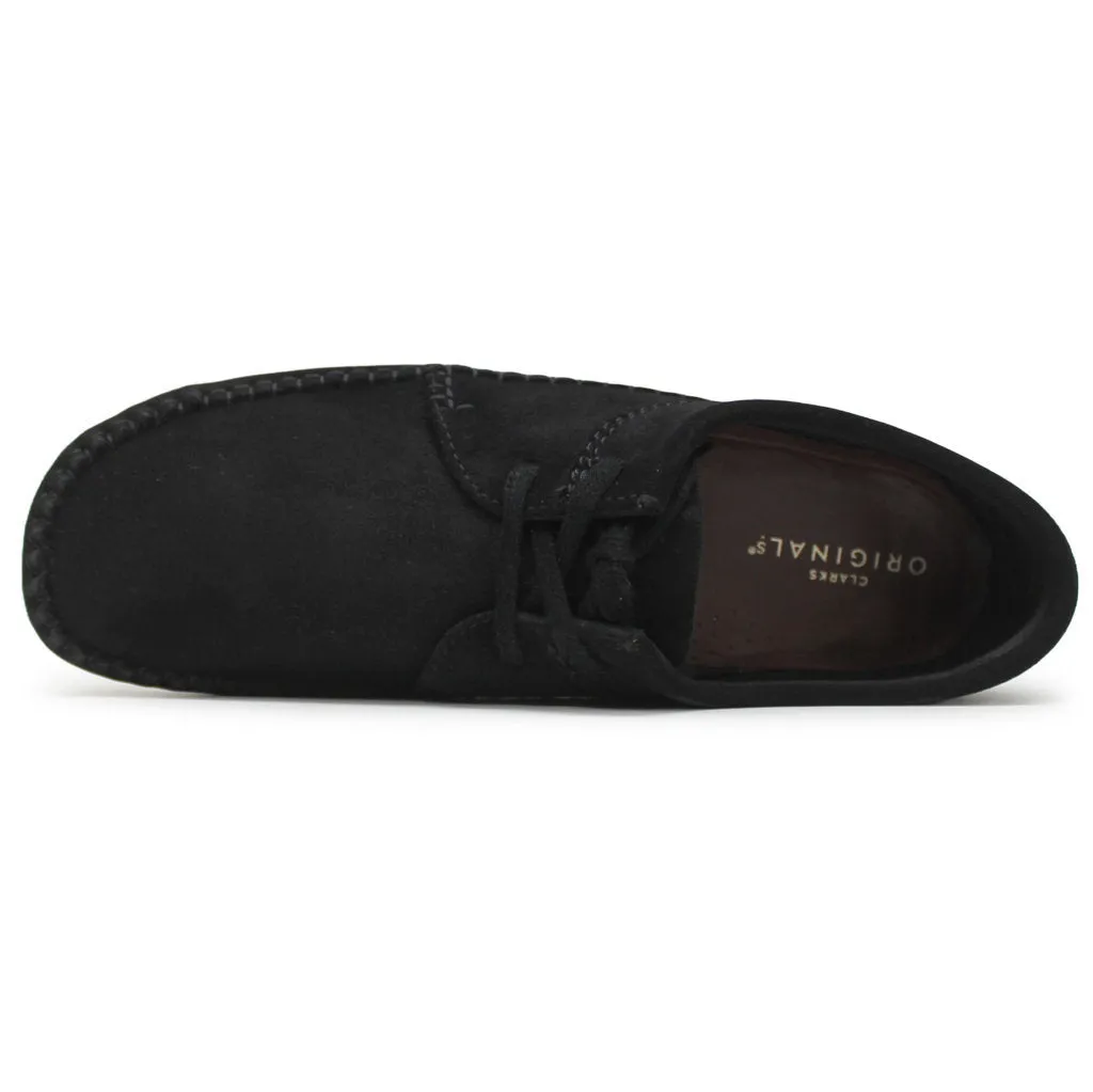 Clarks Originals Weaver 26133284G Suede Leather Mens Shoes - Black - UK 9