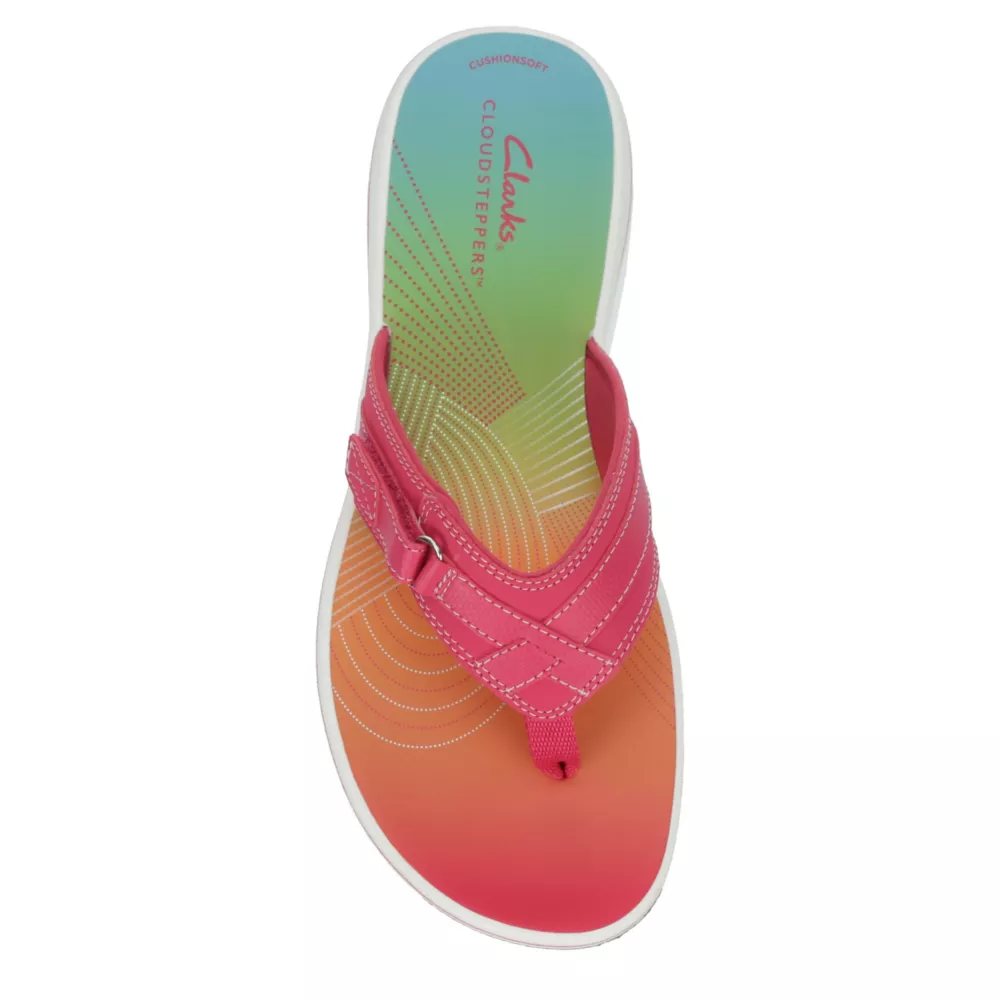 CLARKS  WOMENS BREEZE SEA FLIP FLOP SANDAL
