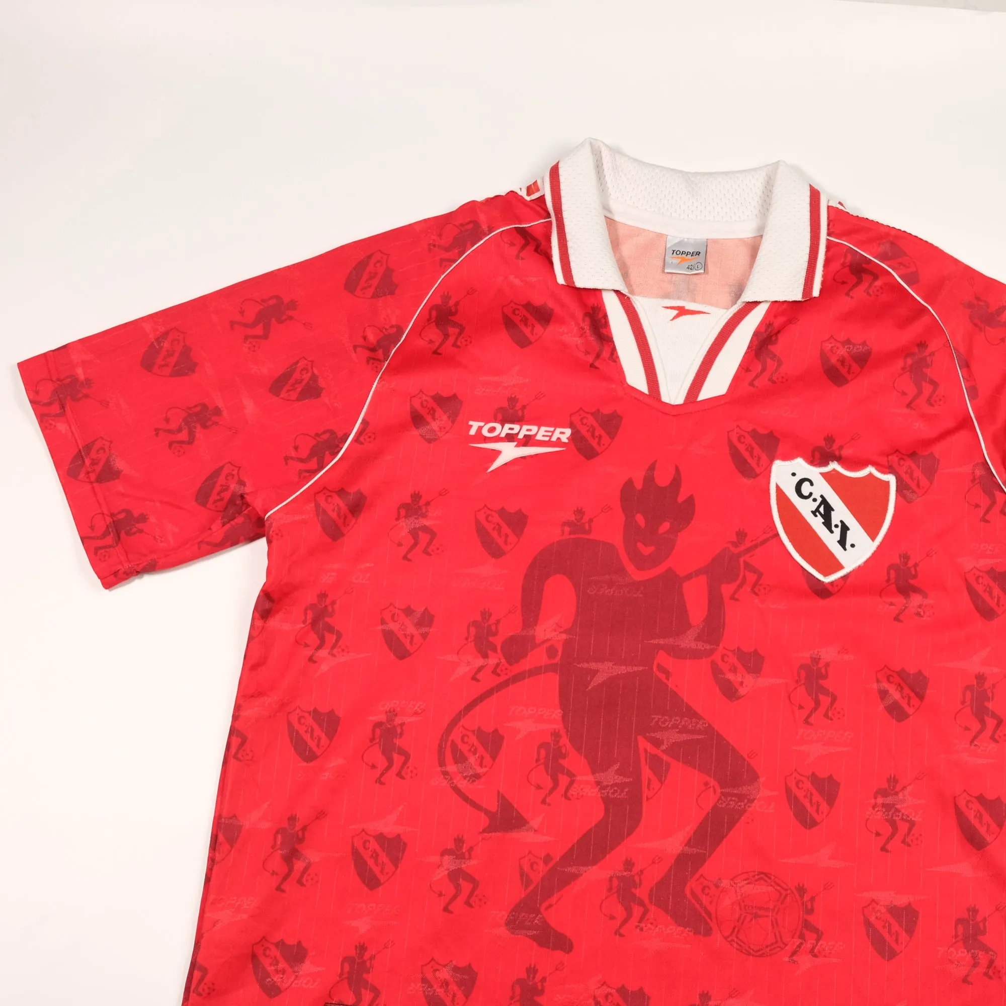 Club Atletico Independiente (Brazil) Original 1998 Topper Home Football Shirt Large