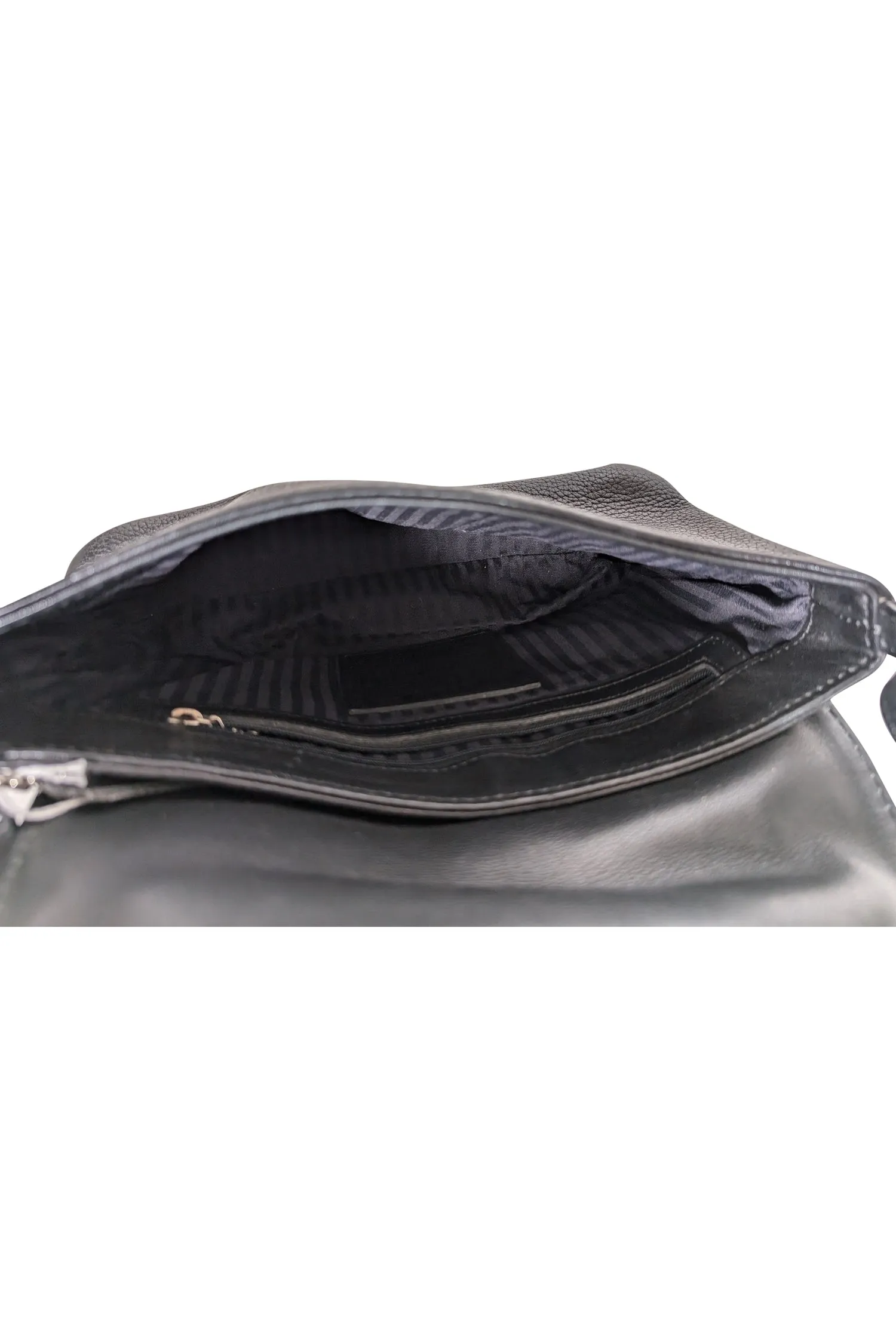 Coach - Black Pebbled Leather Vintage Shoulder Bag