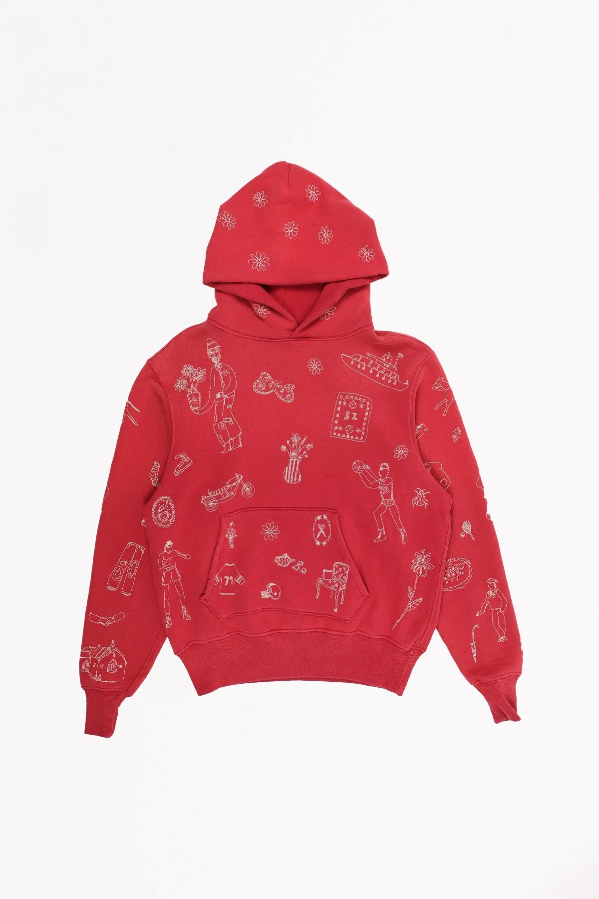 Commune Hoodie - Vintage Red