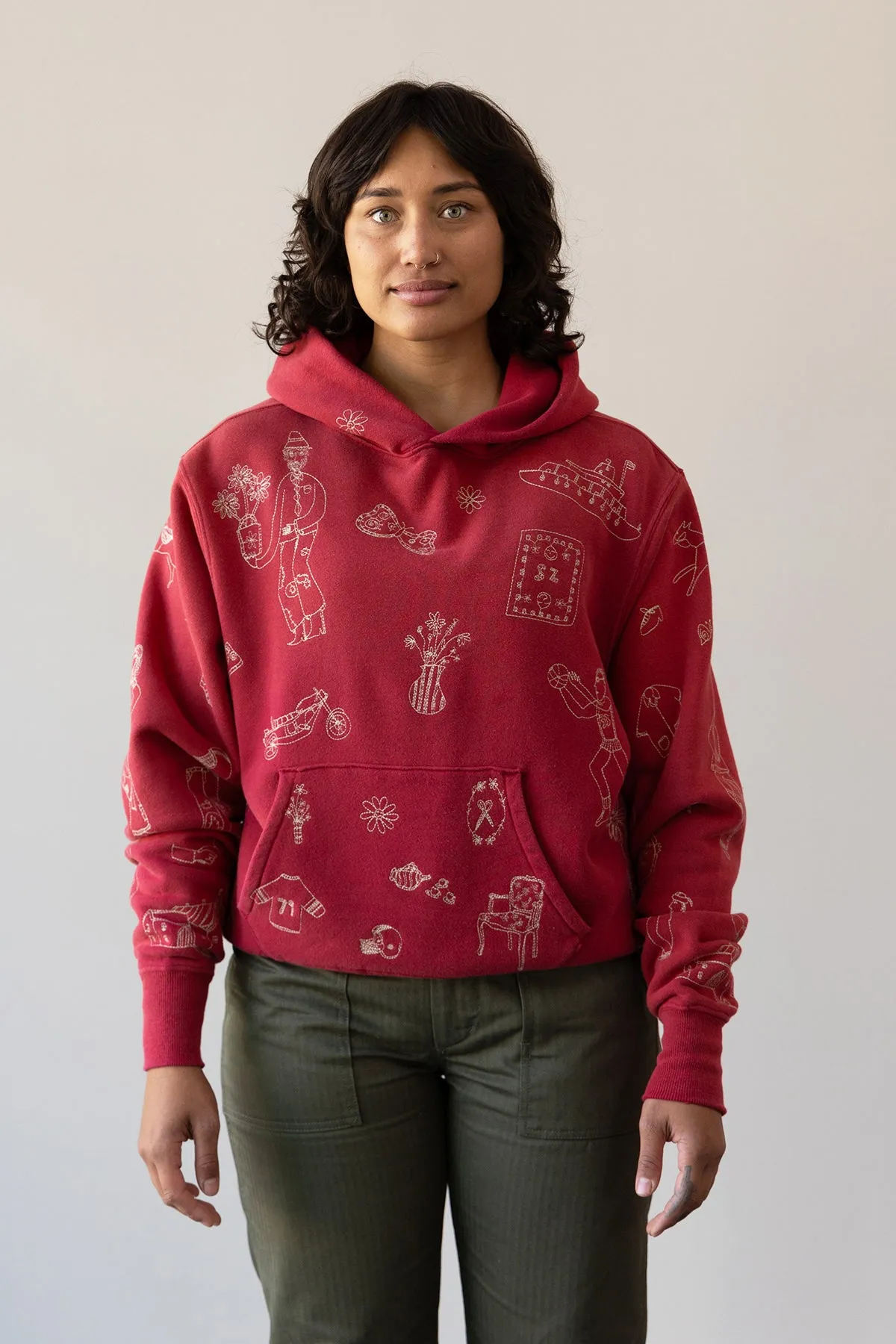 Commune Hoodie - Vintage Red