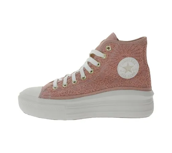 Converse Chuck Taylor All Star Move Baskets montantes pour femme avec logo brodé A03951C Rose