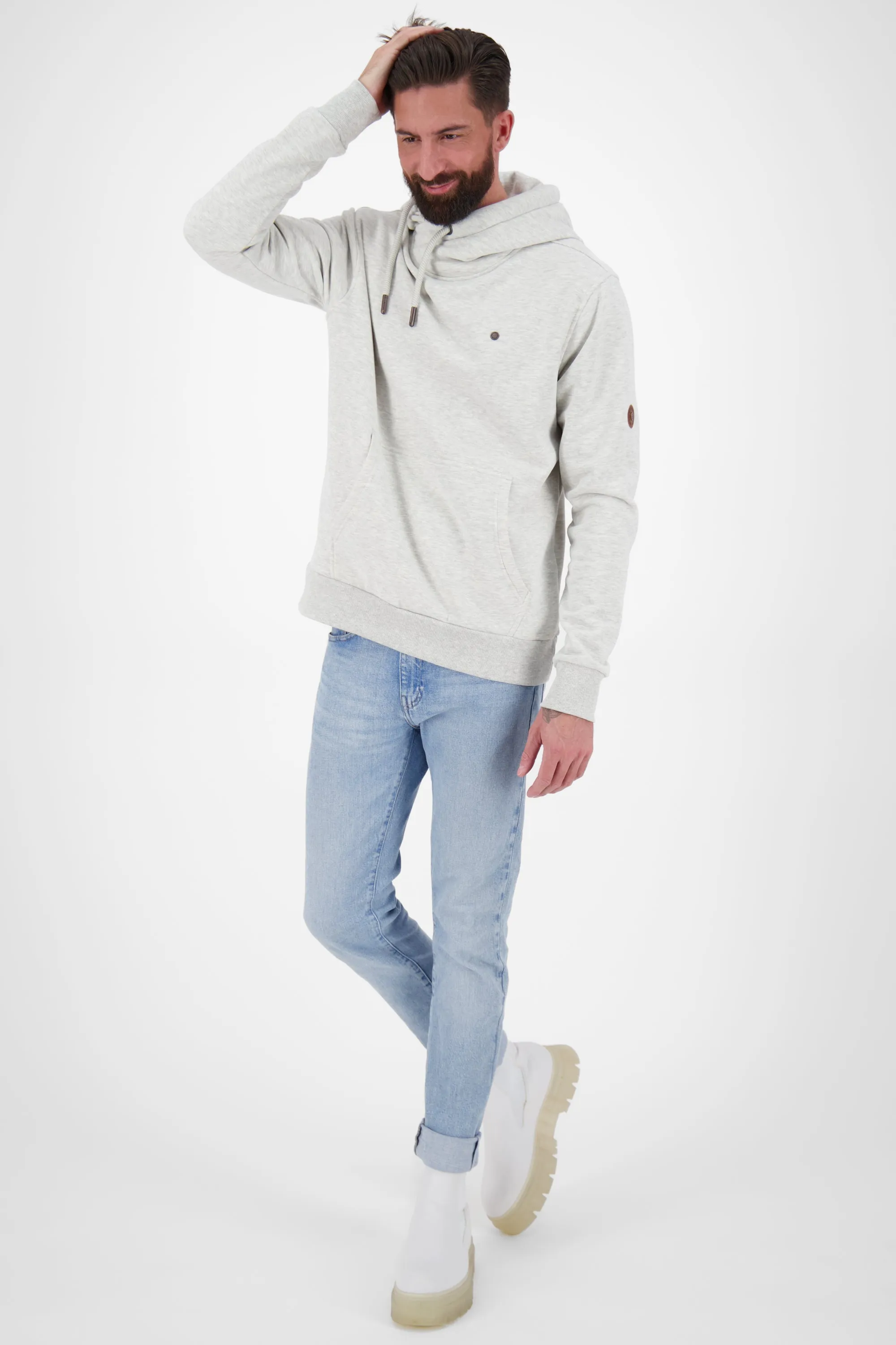 Cooless und Komfort in dem Hoodie JohnsonAK A für Herren vereint Grau