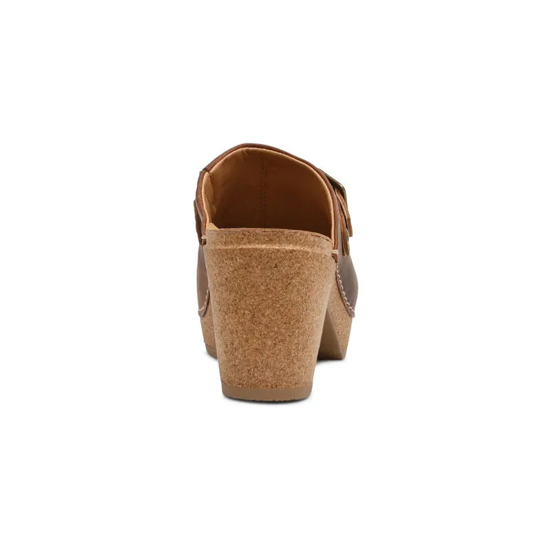  Corey Heeled Clog in Brown CLOSEOUTS  