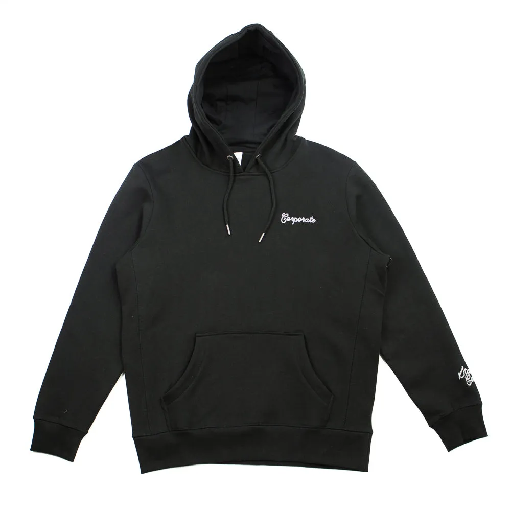 Corporate Chain Stitch Hoodie (Black/White)