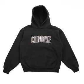 Corporate Puff Arch Hoodie (Off Black)