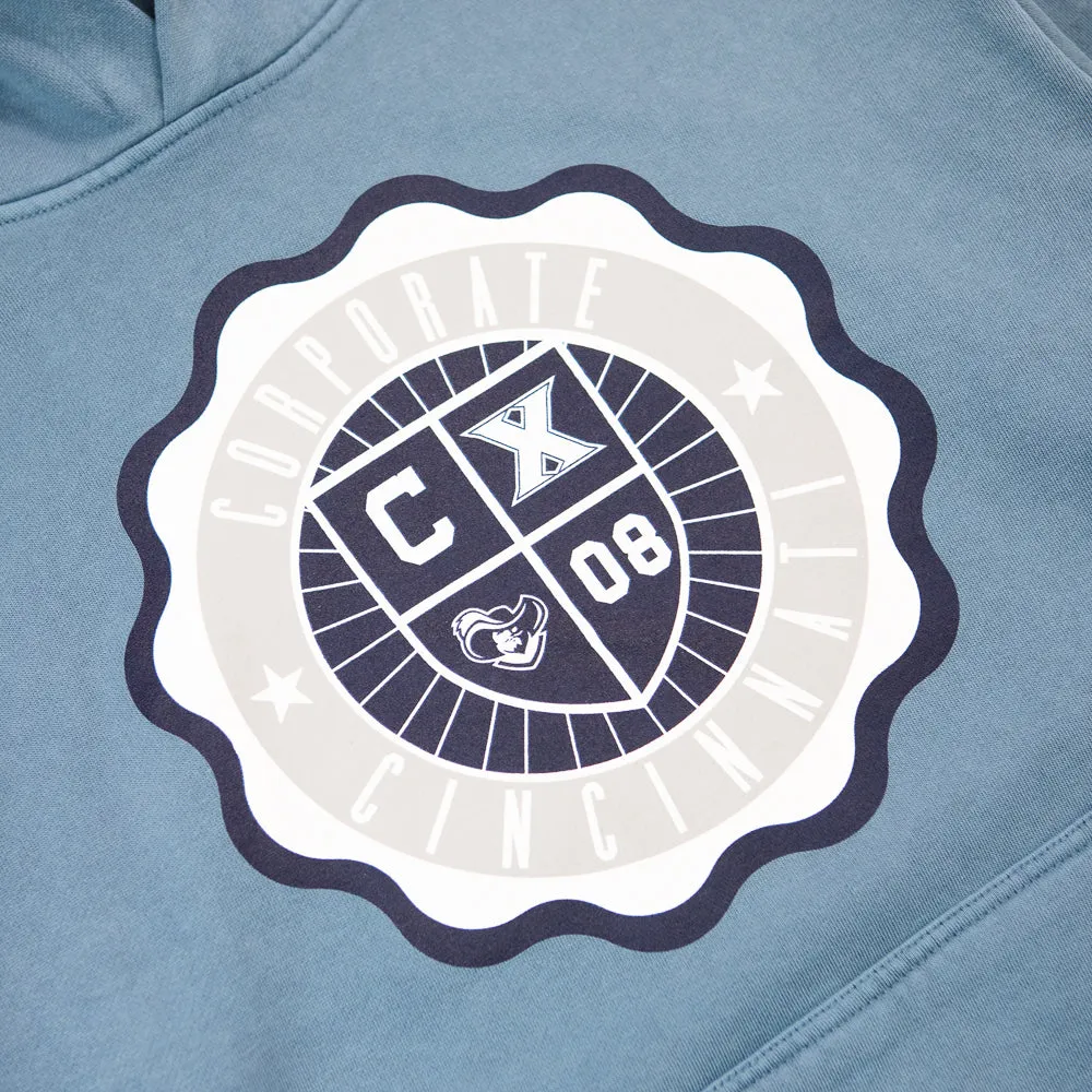 Corporate x Xavier University Seal Hoodie (Blue)