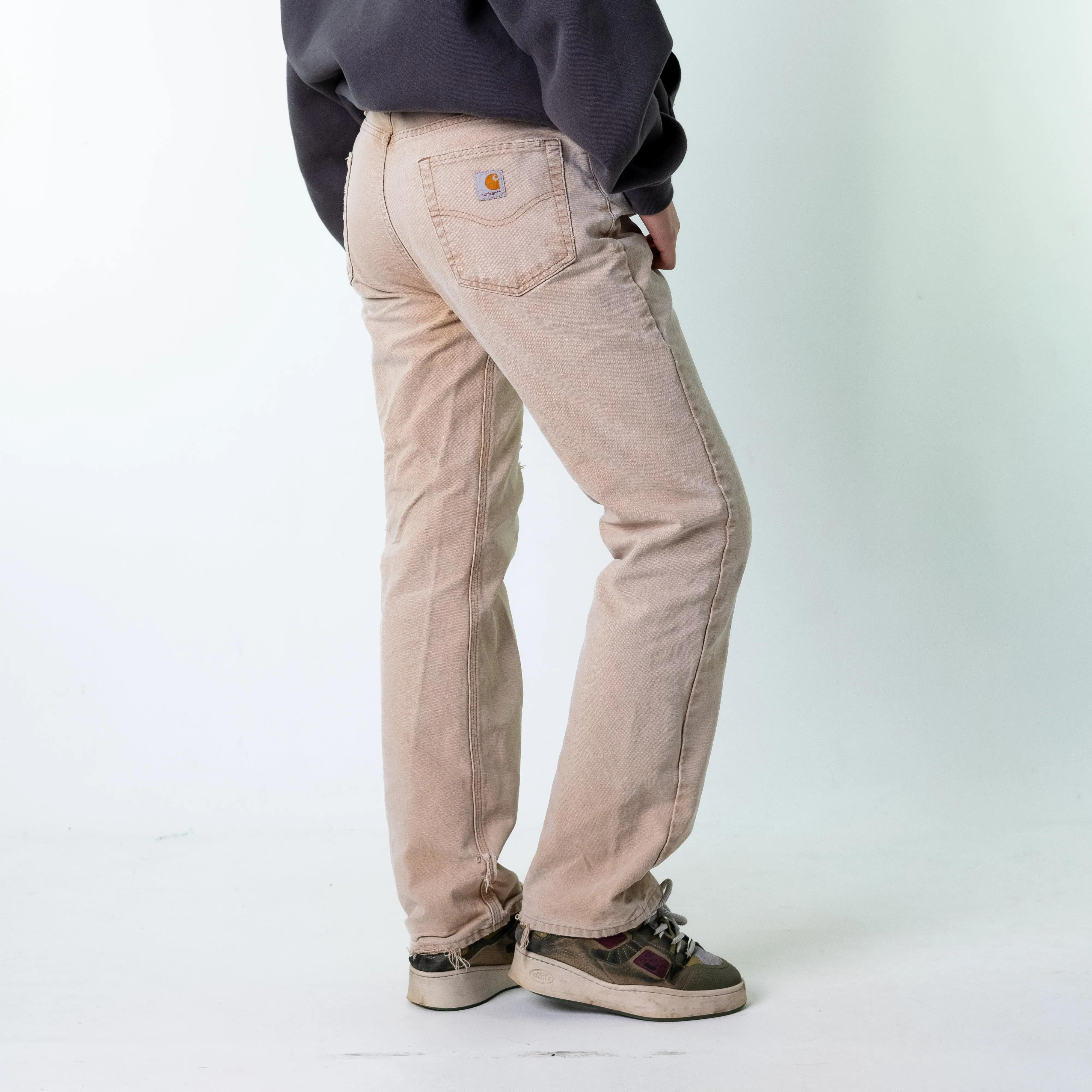 Cream 90s Carhartt  Cargo Skater Trousers Pants Jeans (33x32)