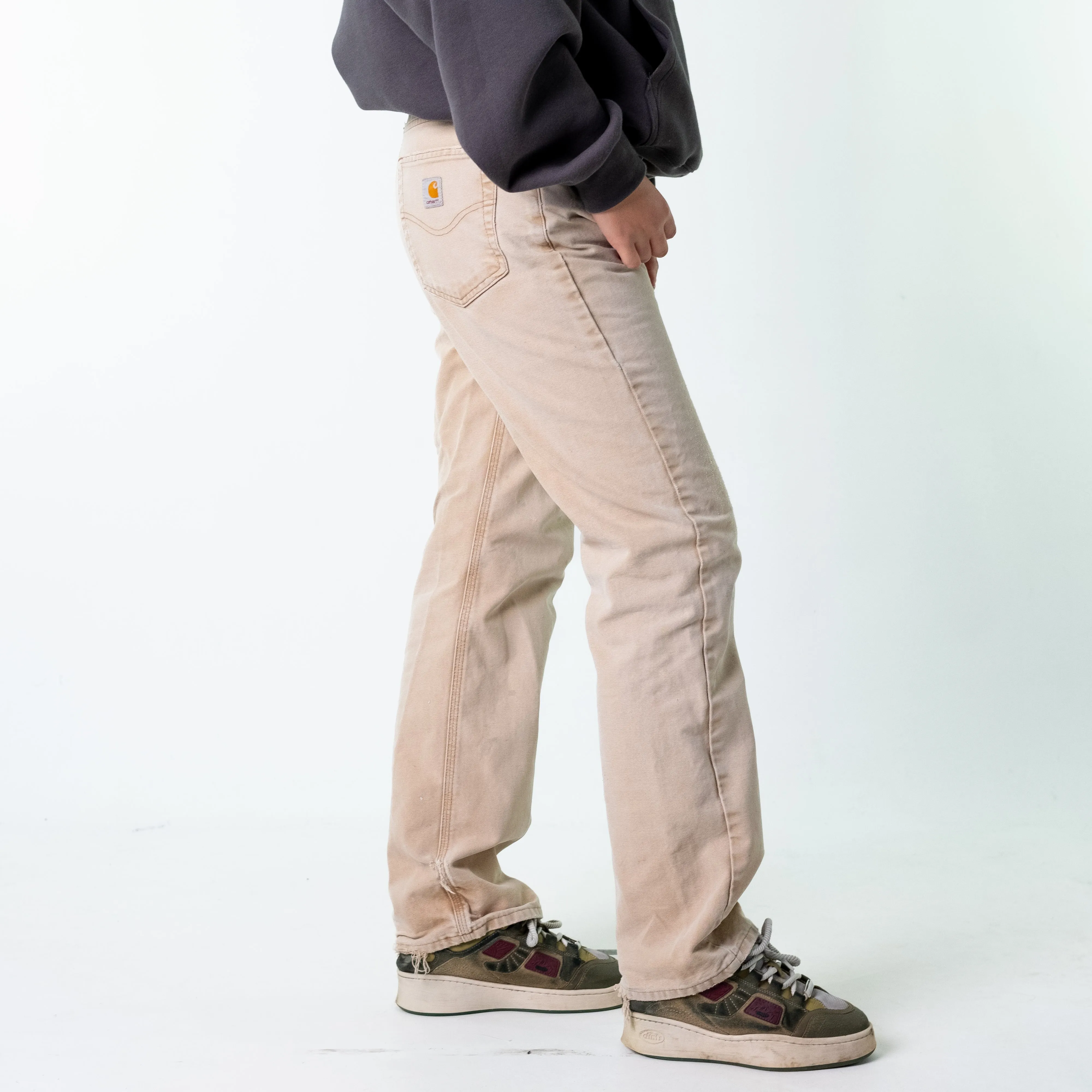 Cream 90s Carhartt  Cargo Skater Trousers Pants Jeans (33x32)