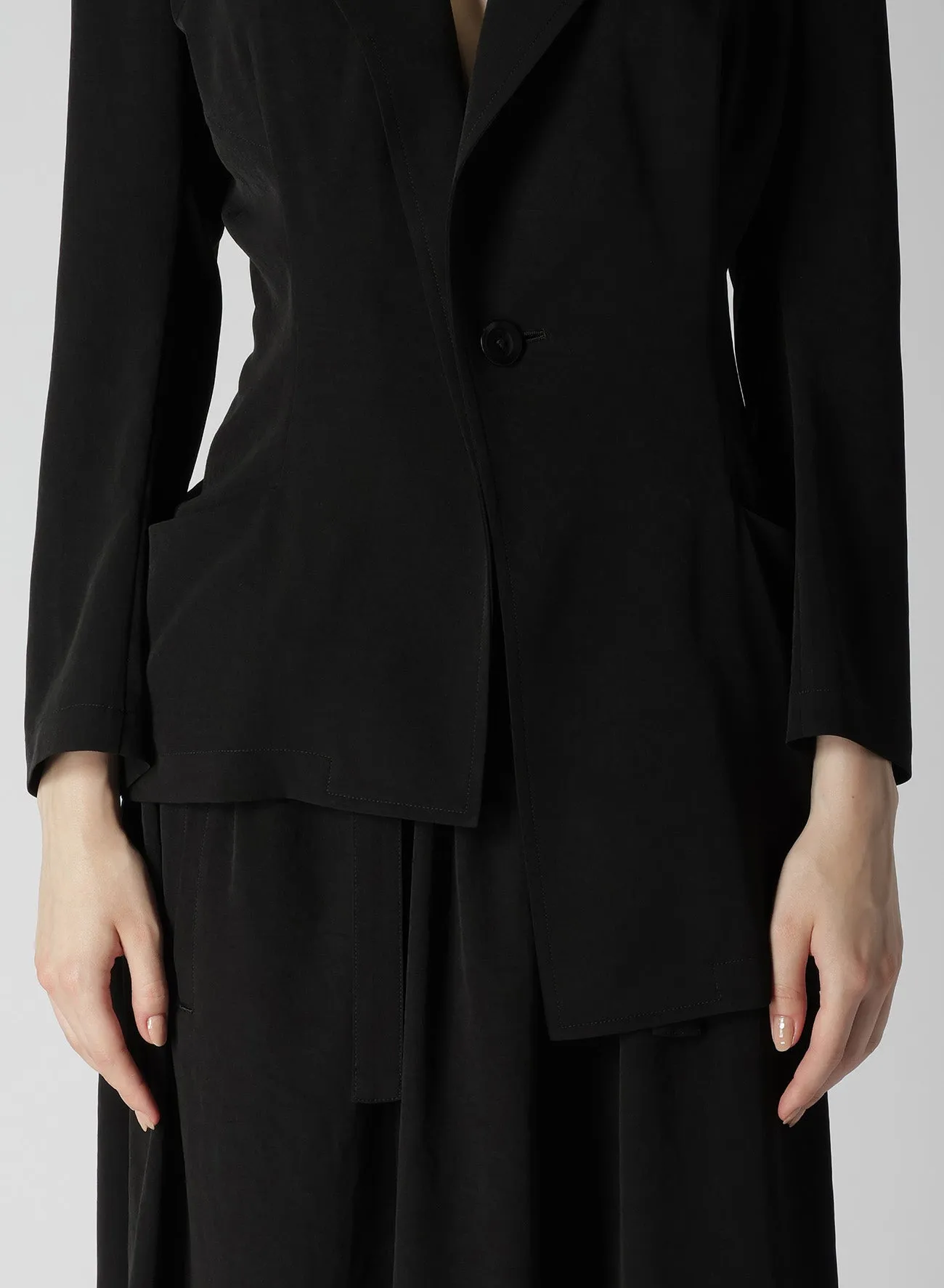 CREPE de CHINE ASYMMETRIC JACKET