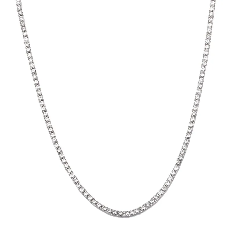 Crystal Rhinestone Tennis Necklace