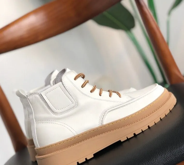 Daechi Gum Sole Lace Up Boots