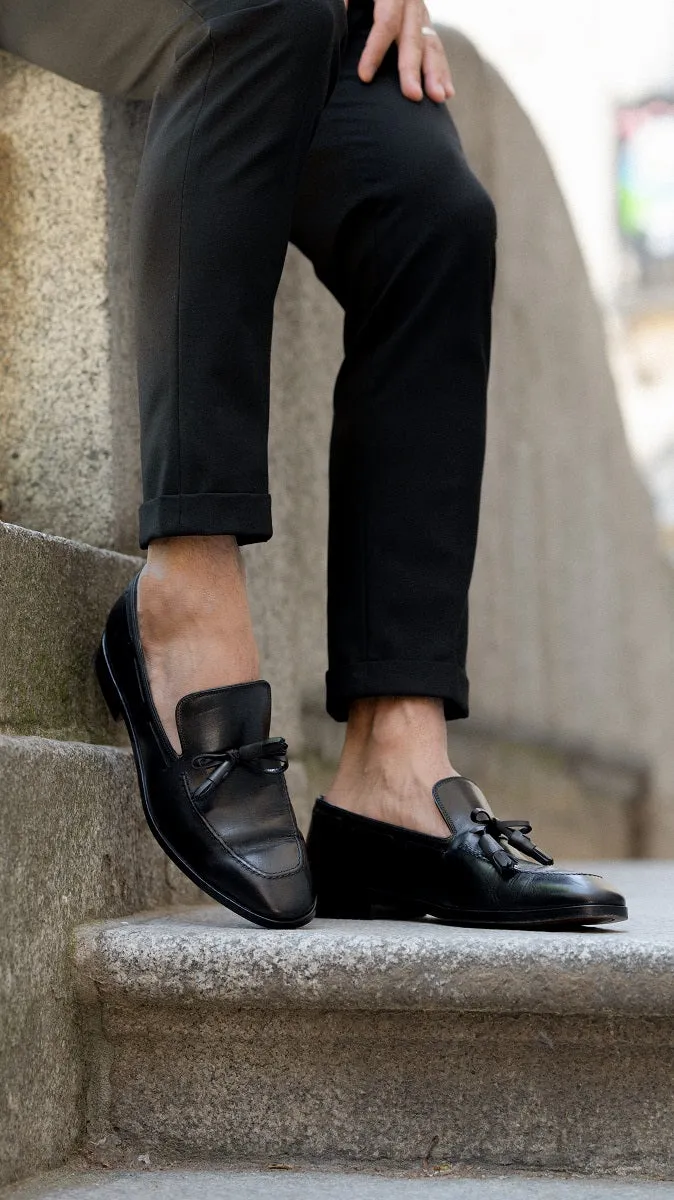 DALTON VINTAGE BLACK LOAFERS