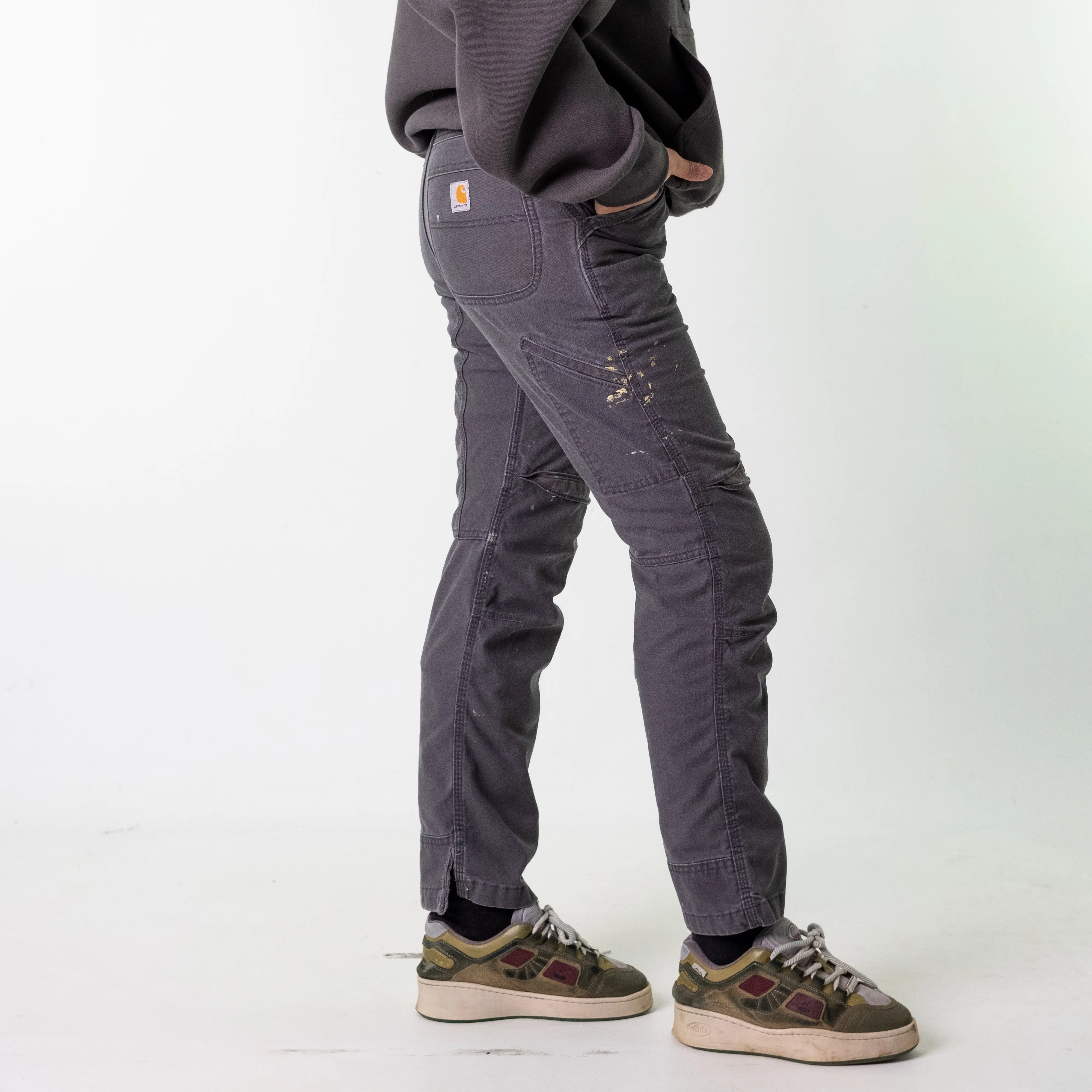 Dark Grey 90s Carhartt  Cargo Skater Trousers Pants Jeans (32x32)