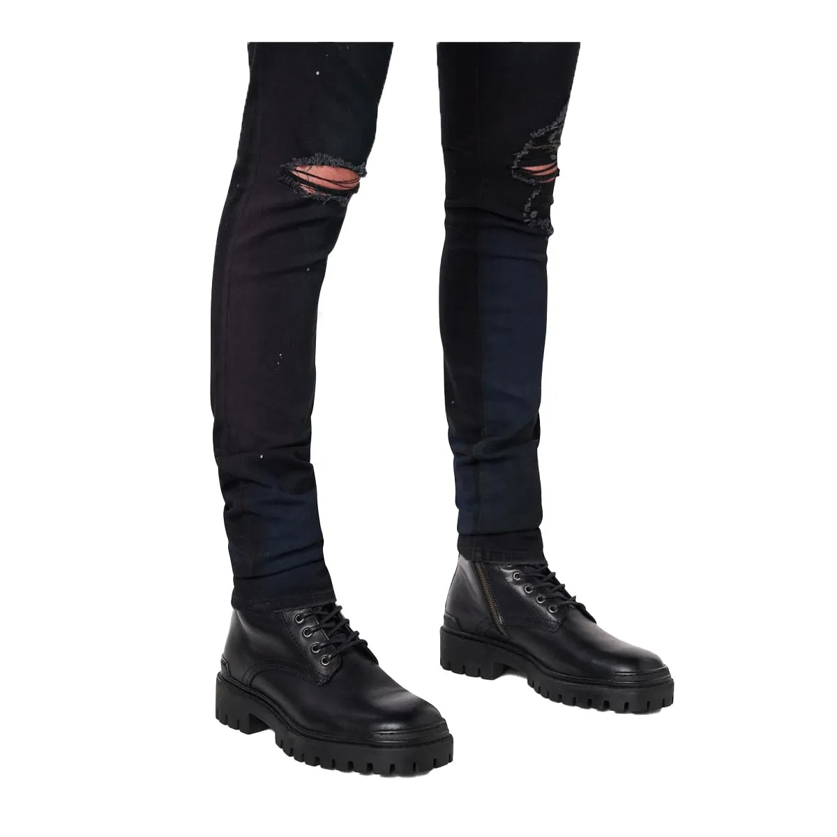 Dead Than Cool Mens Denim Skinny Fit Jeans JN.333 Color Spray Thrasher