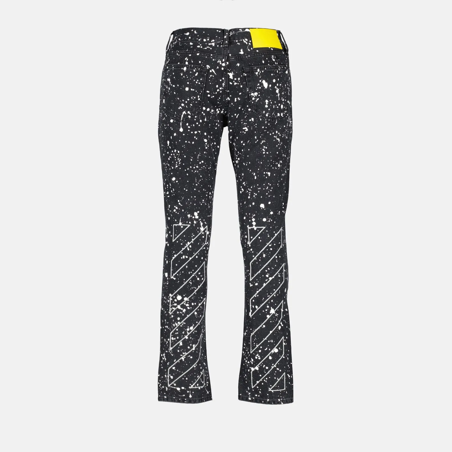 Diag Paint Black Jeans