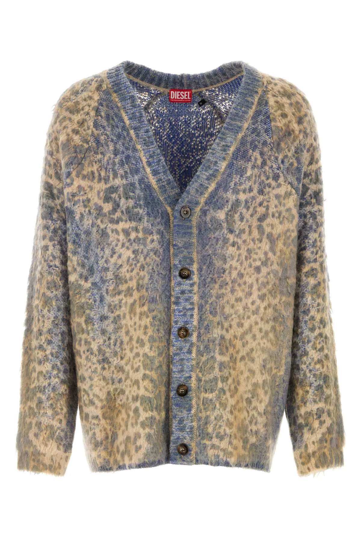 Diesel Printed Cotton Blend Cardigan