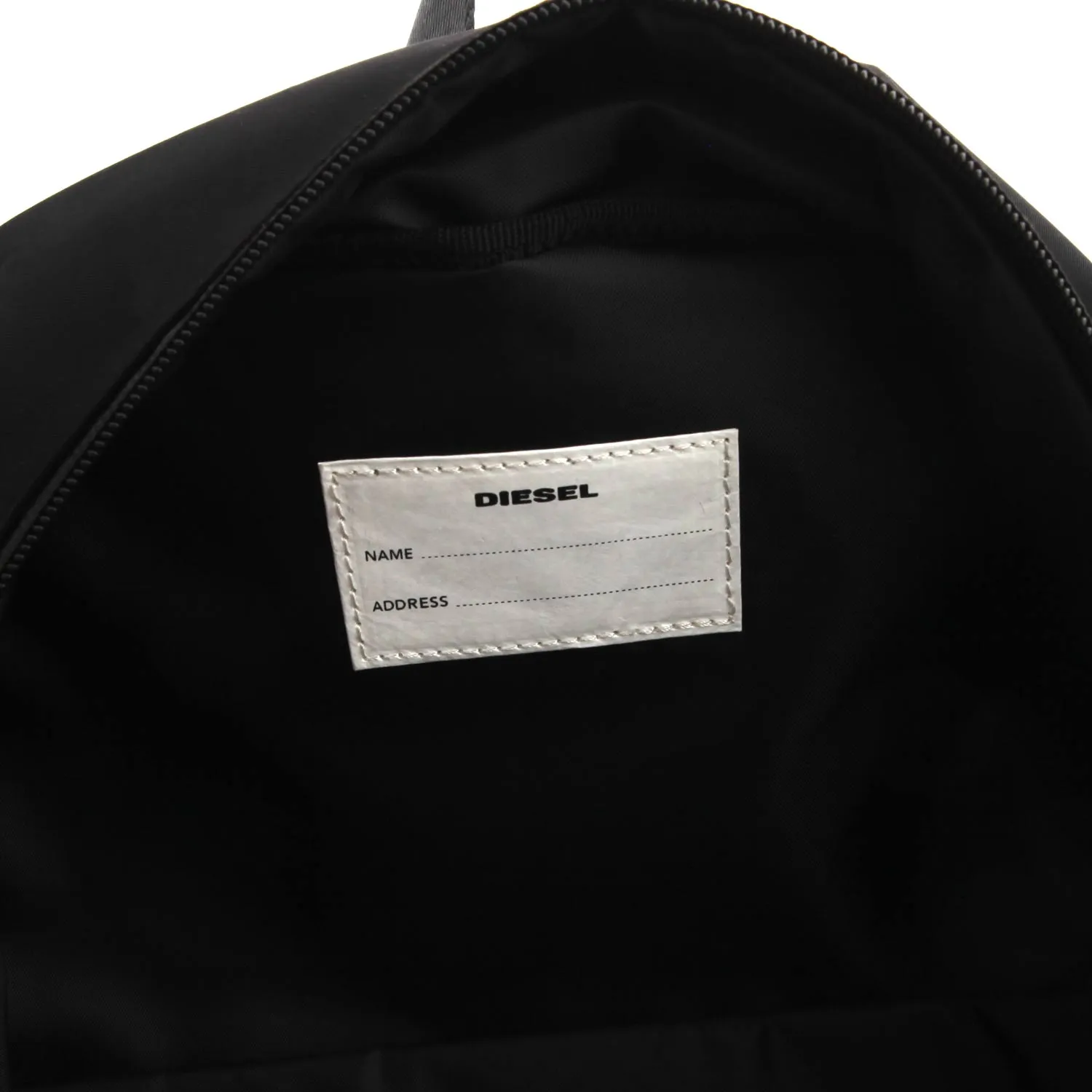 Diesel Unisex Logo Black Backpack 01