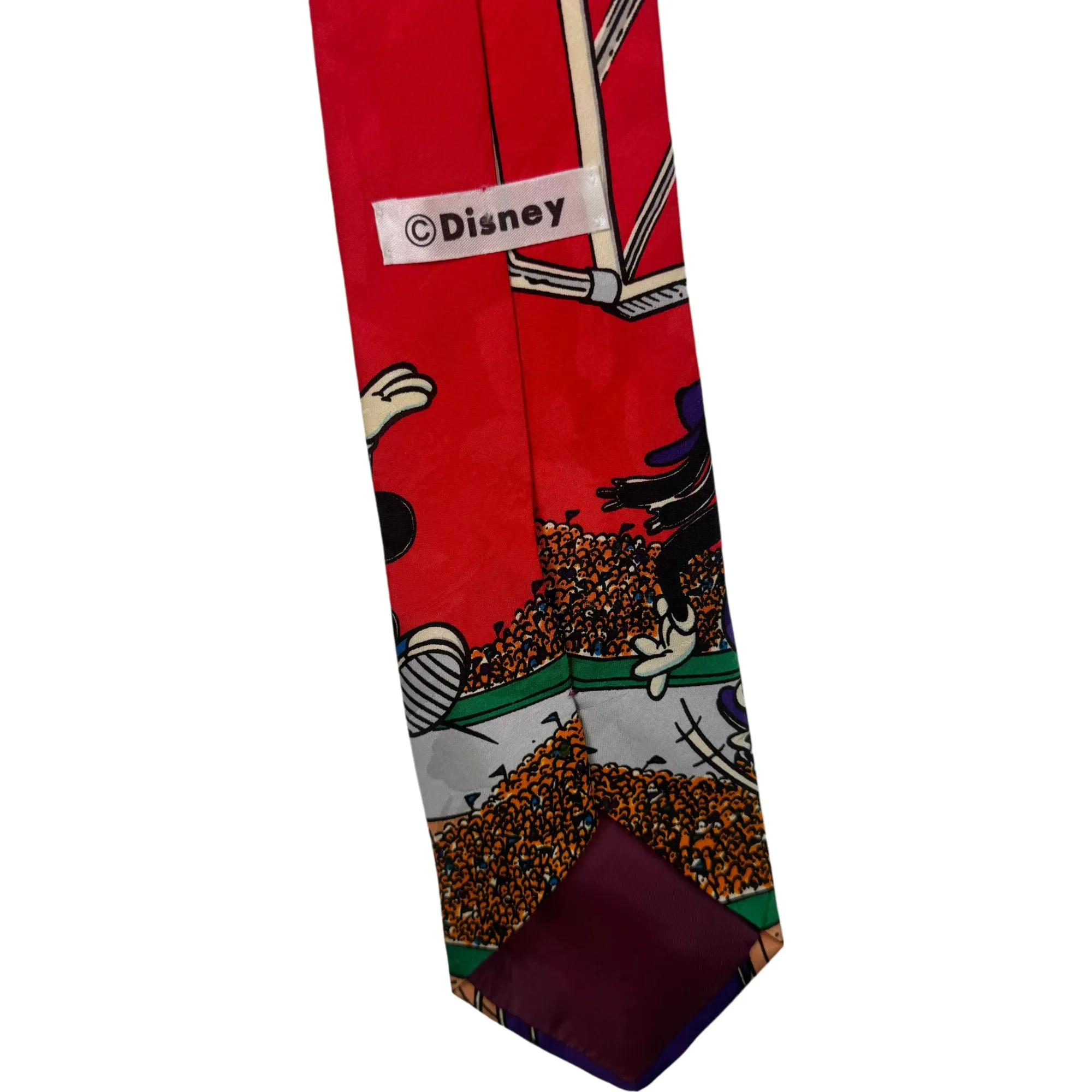 Disney Basketball Character Print Tie Red