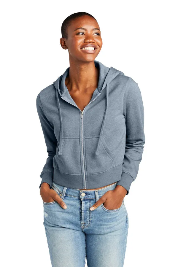 District DT6103: Women's V.I.T. Fleece Full-Zip Hoodie