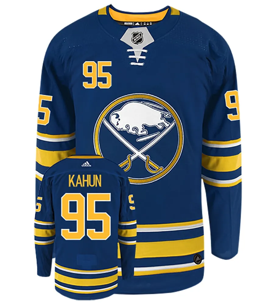 Dominik Kahun Buffalo Sabres Adidas Authentic Home NHL Hockey Jersey     
