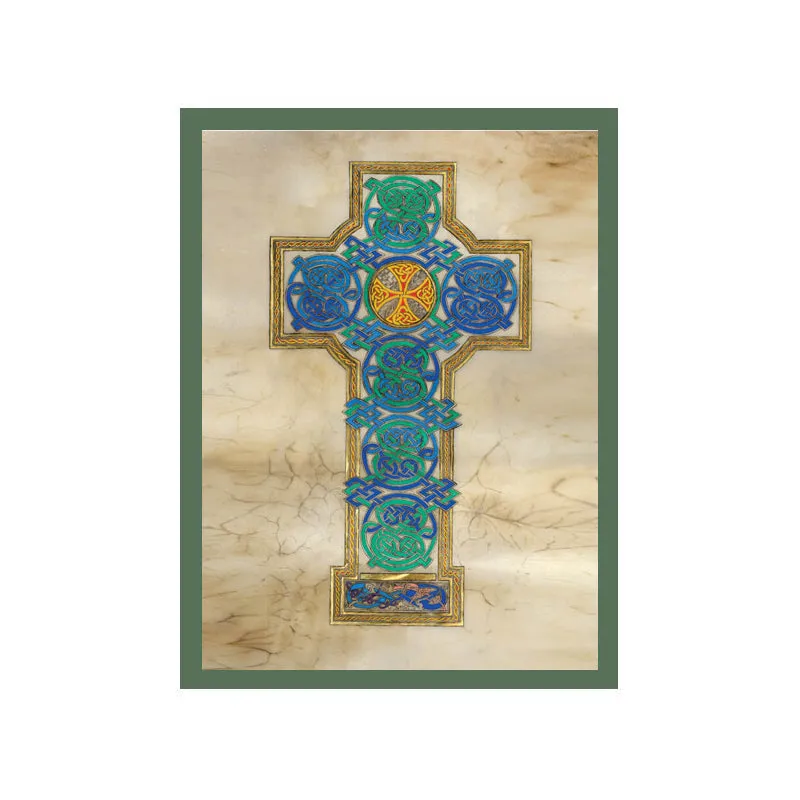 Double Matted Green 8 x 10 Celtic Cards