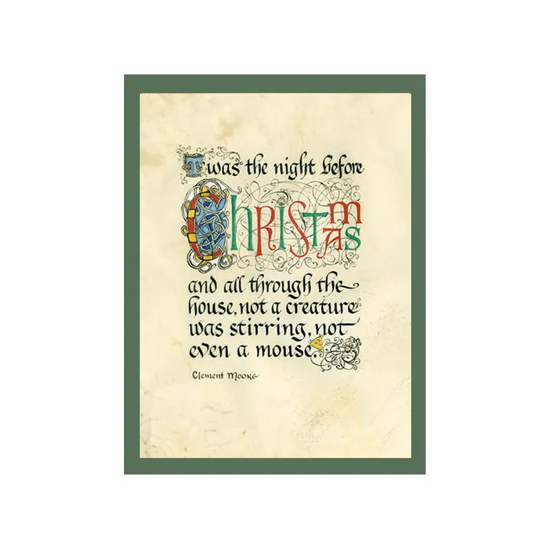 Double Matted Green 8 x 10 Celtic Cards