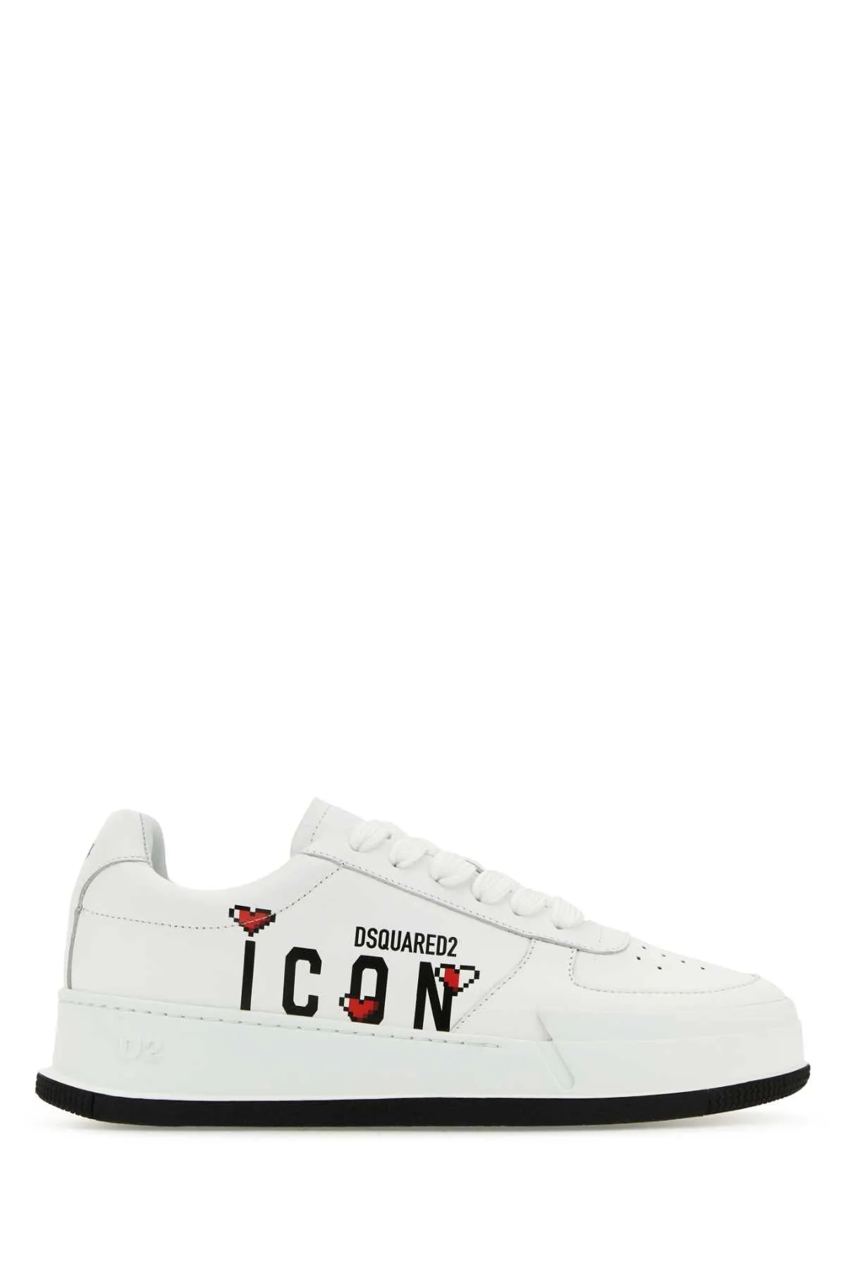 Dsquared White Leather Sneakers