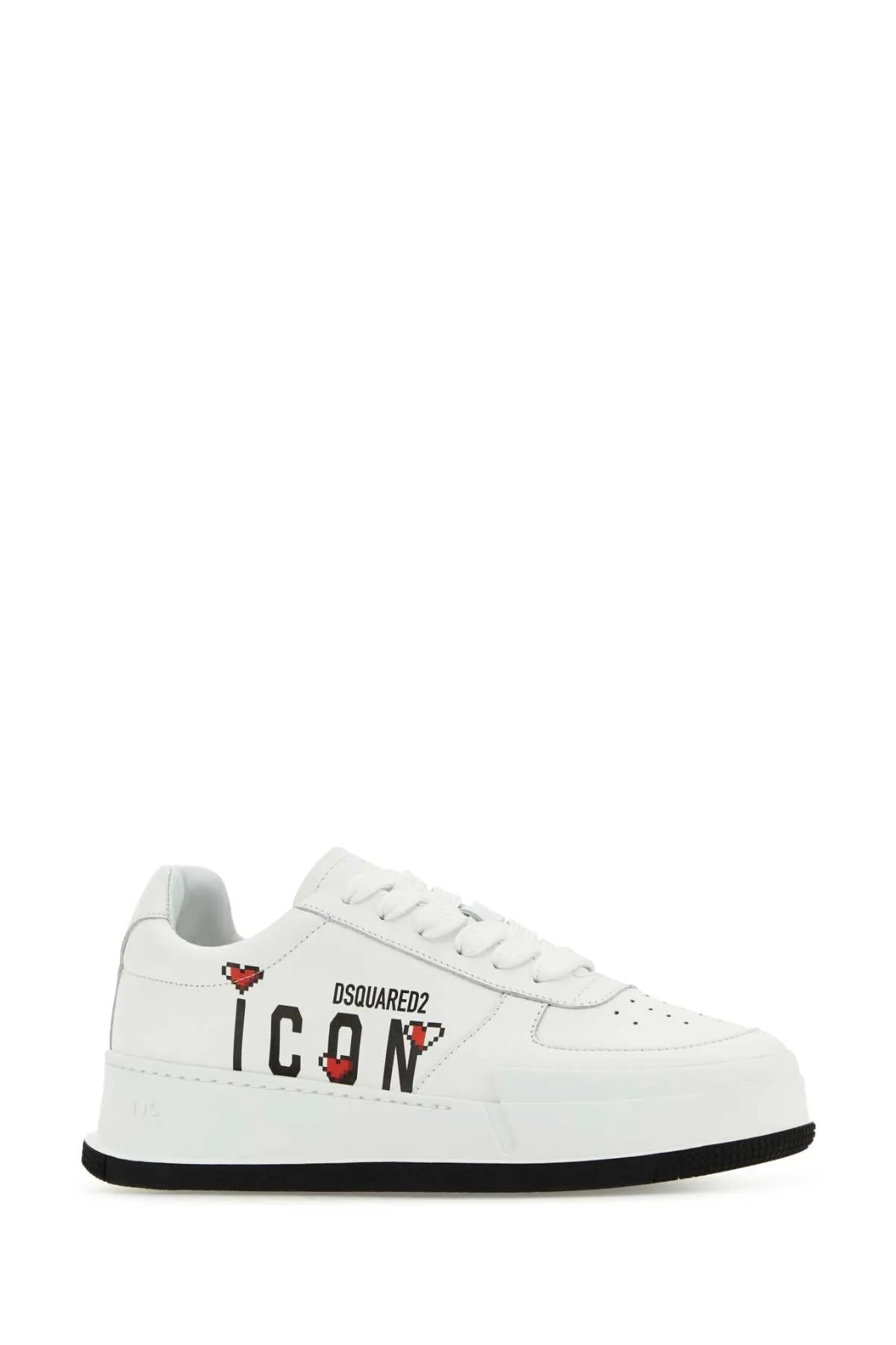 Dsquared White Leather Sneakers