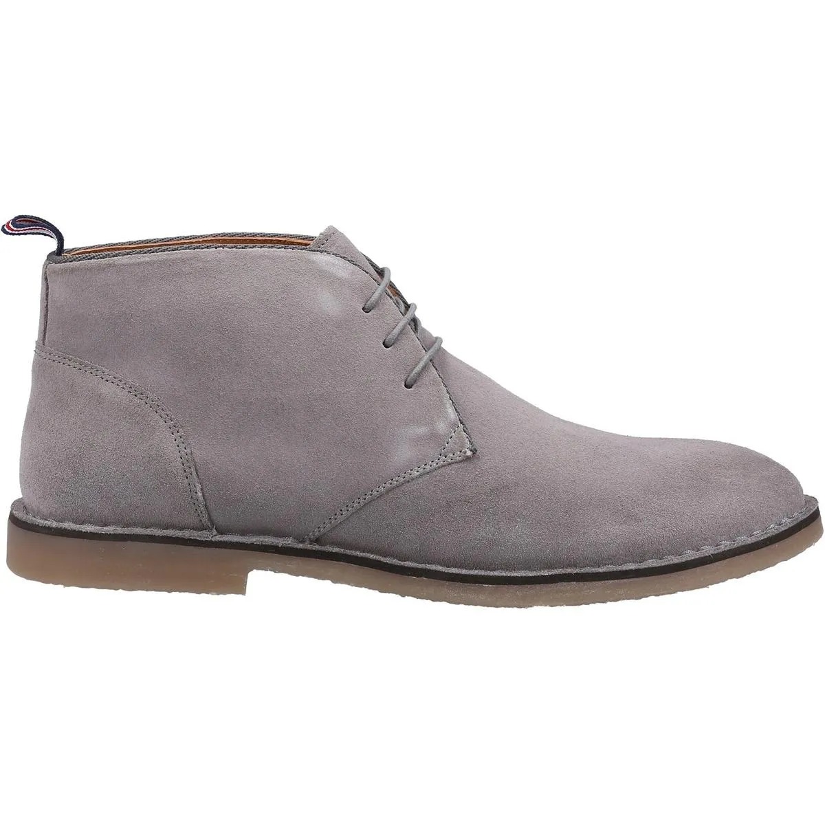 Dune Cash Lace Up Desert Boots Grey