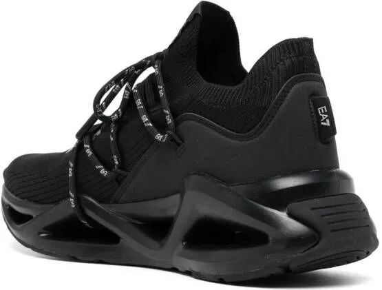 Ea7 Emporio Armani cut-out chunky sneakers Black