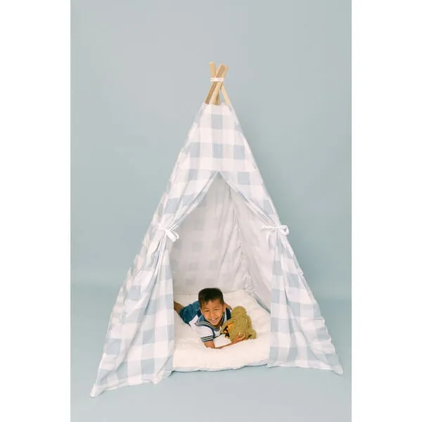 E&E Charles Play Tent, Blue Gingham