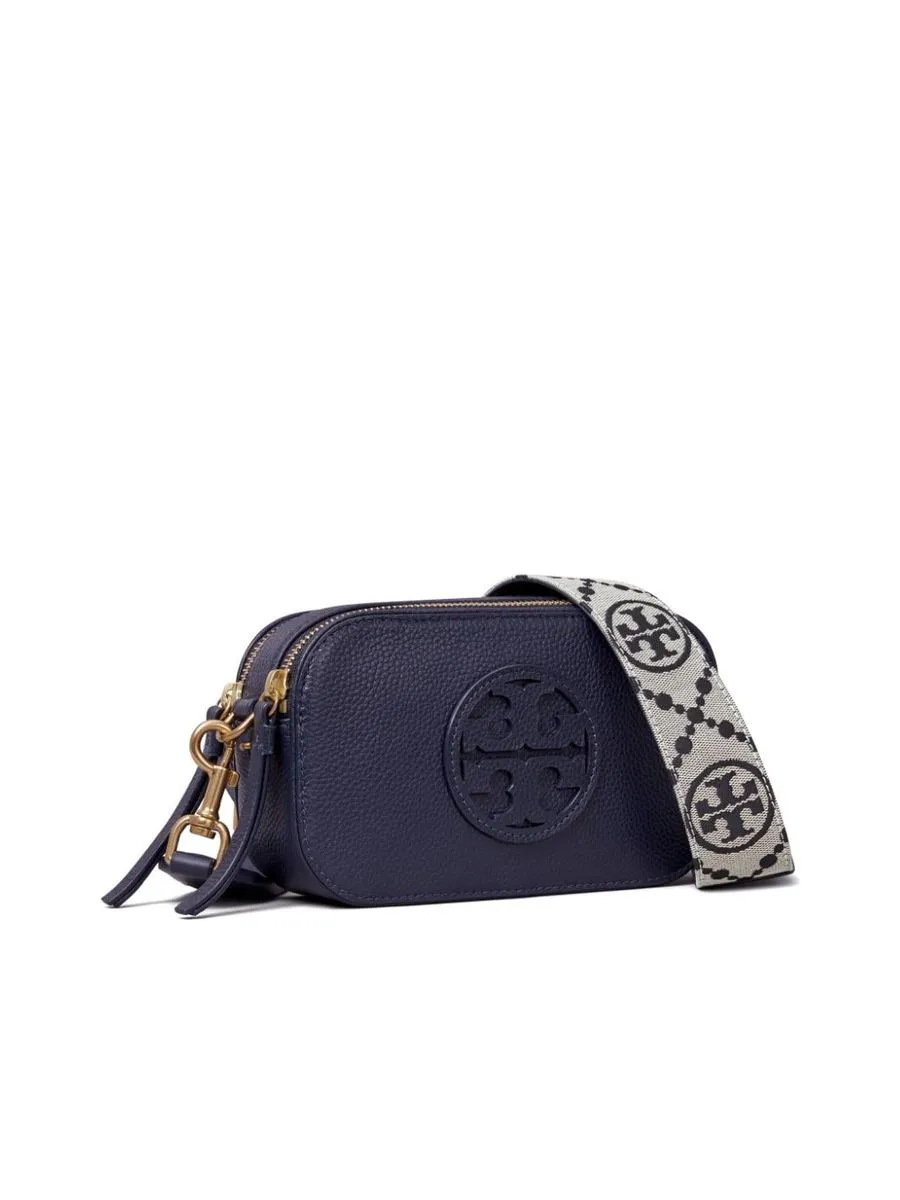 Embossed Logo Shoulder Bag