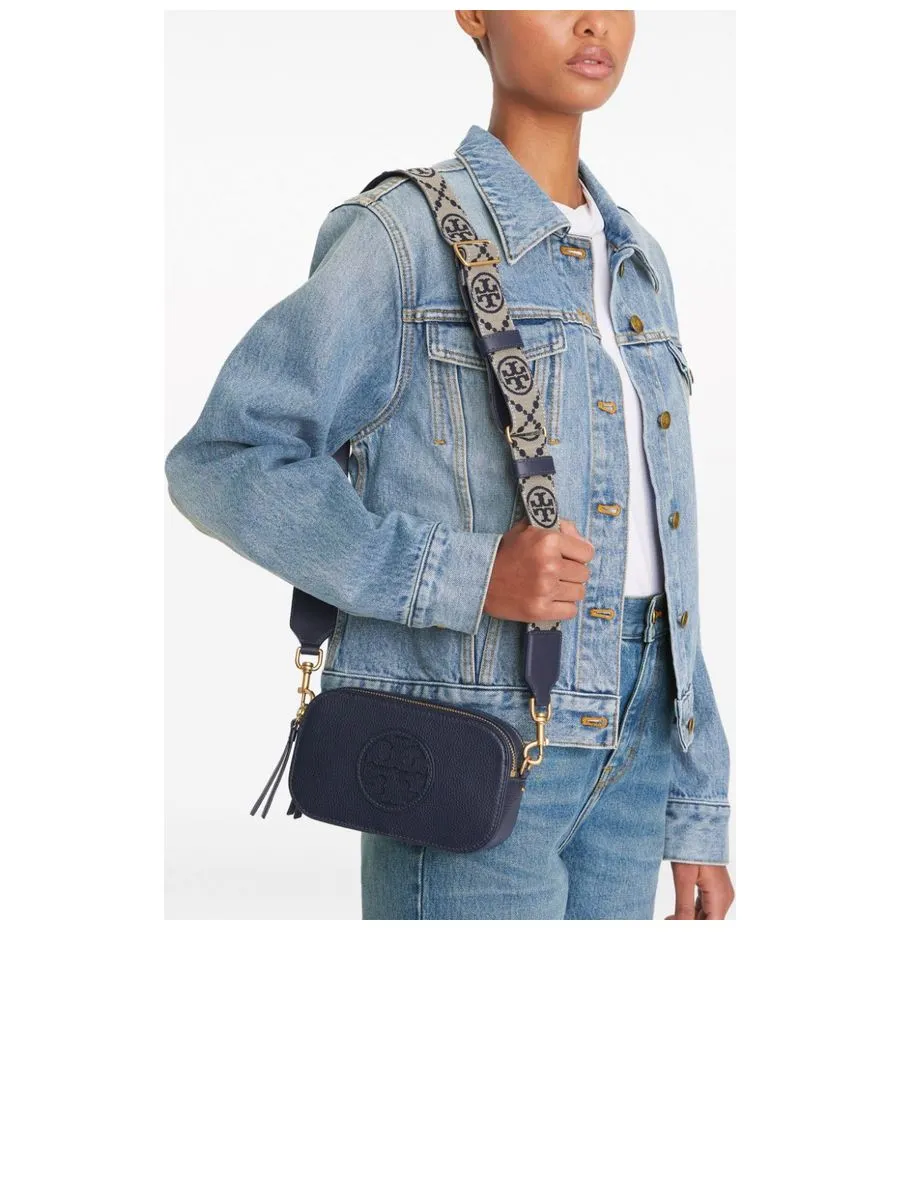 Embossed Logo Shoulder Bag