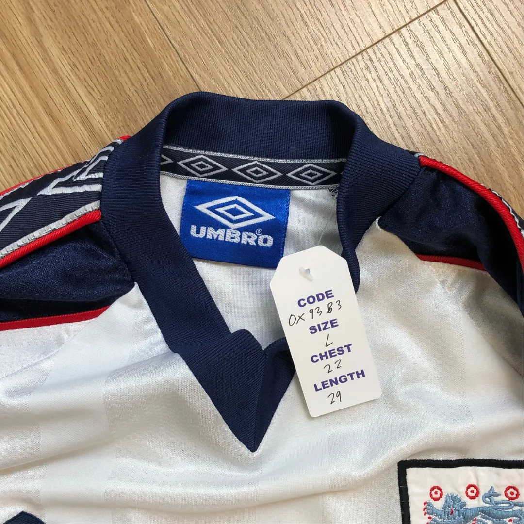 England 1995/1997 Original Umbro Training Football Shirt Large