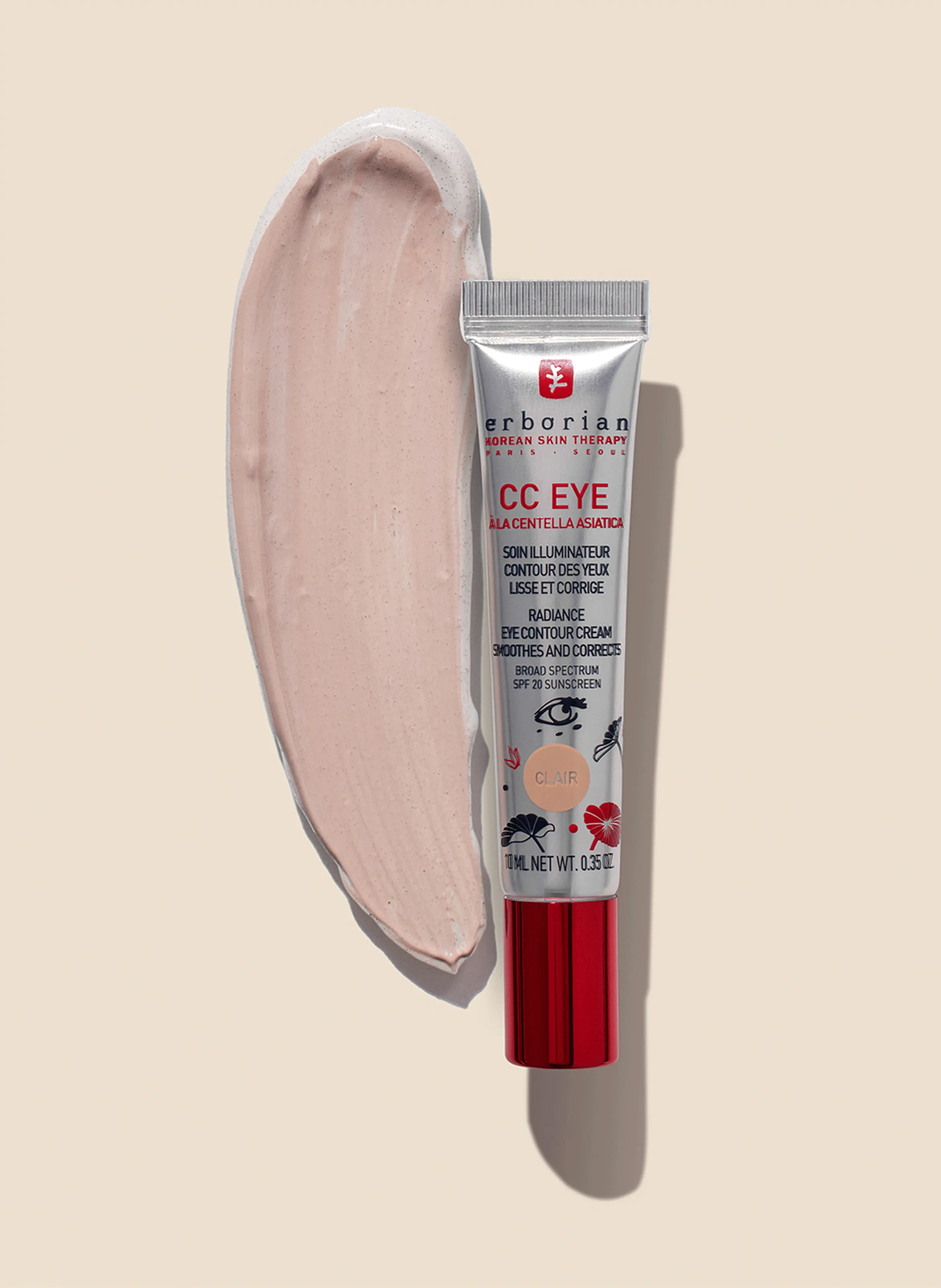 ERBORIAN  CC Eye Cream with Centella Asiatica - Beige