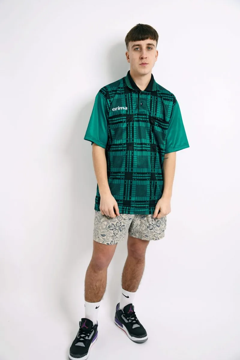 Erima soccer green short sleeves shirt