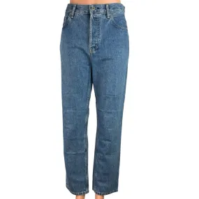 Everlane Blue Medium Wash High Rise The 90s Cheeky Straight Leg Jeans Size 29