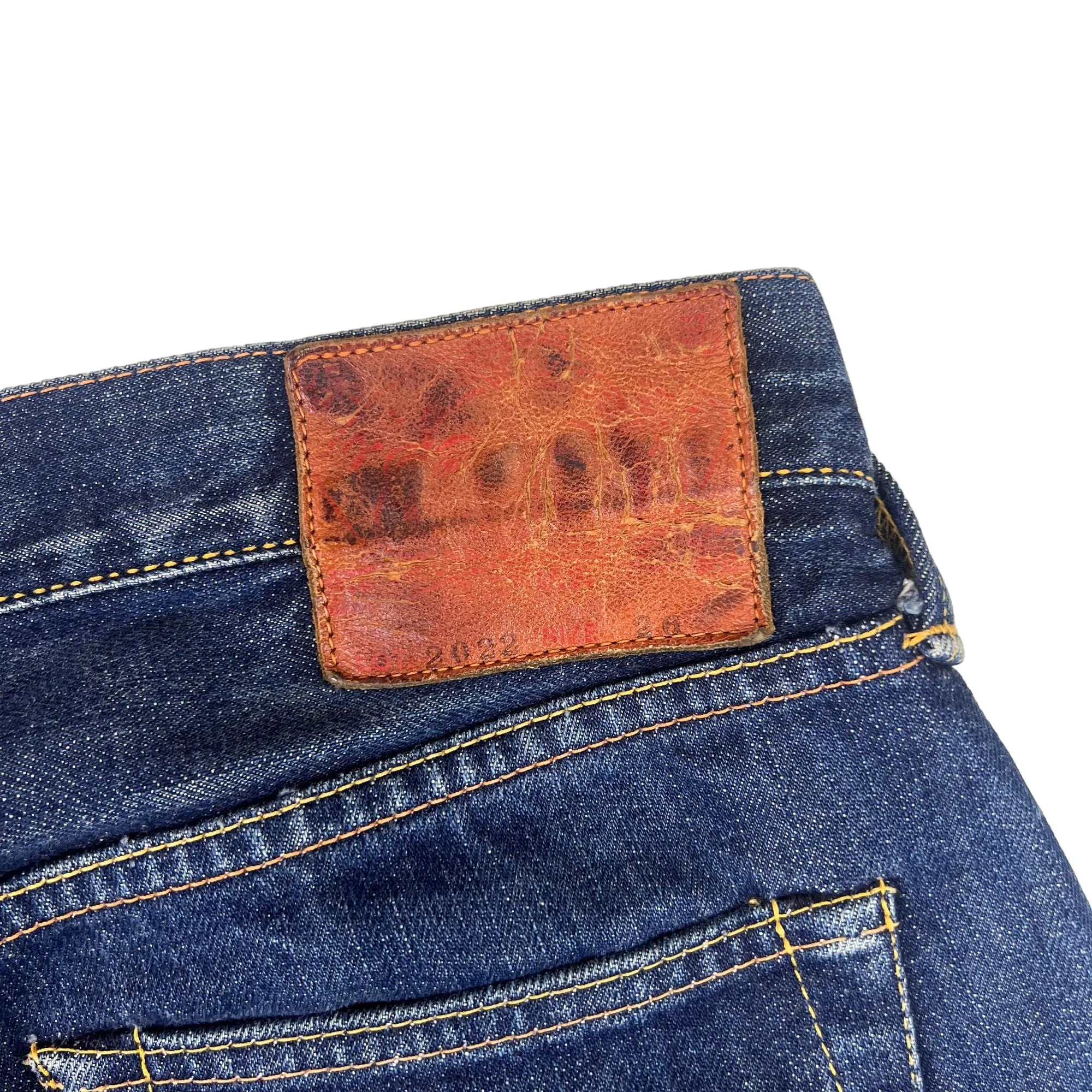 Evisu x Sanrio Hello Kitty Collaboration Embroidered Jeans Blue