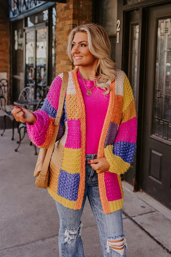 Fall Sunset Knit Cardigan