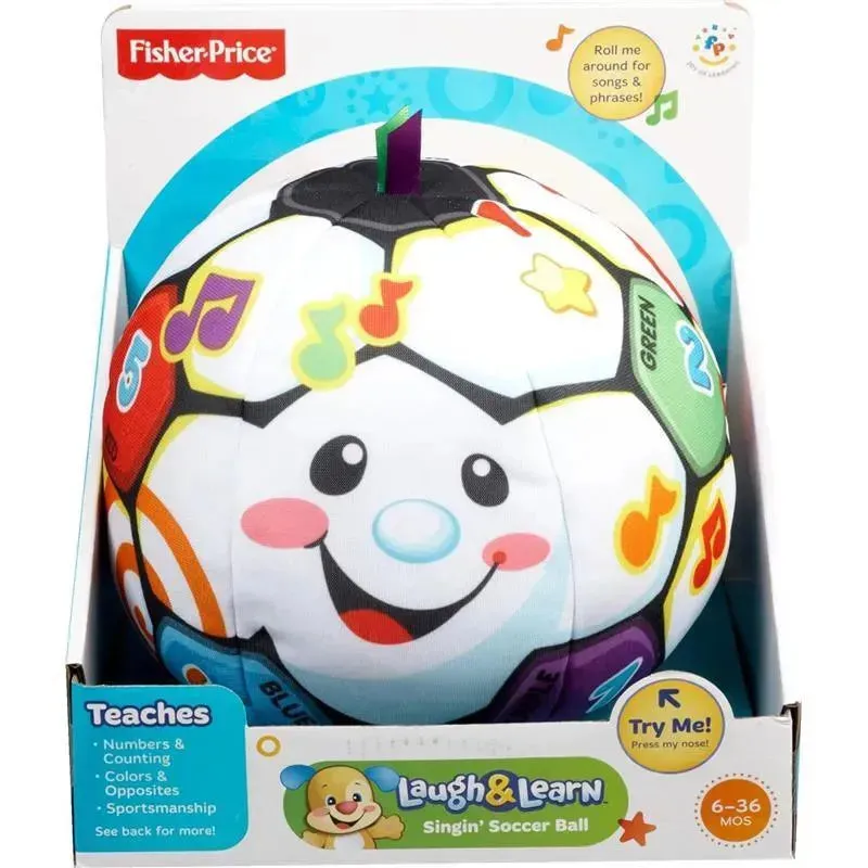 Fisher Price - Singin’ Soccer Ball Plush With Sounds
