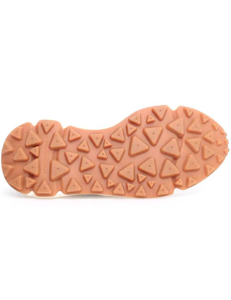 Flower Mountain Yamano 3 Suede Cotton Cloth Trainers Beige